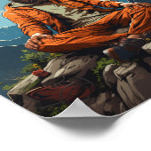 Poster du Hipster Bouddha dans la nature (Coin)