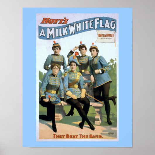 Poster du Hoyt's A Milk White Flag Théâtre Vintage (Devant)