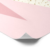 Poster du Jacquard rose moderne du milieu du siècl (Coin)