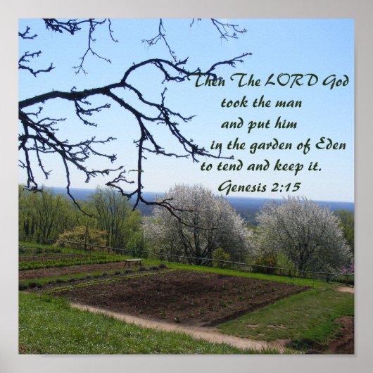 Poster du jardin (Devant)