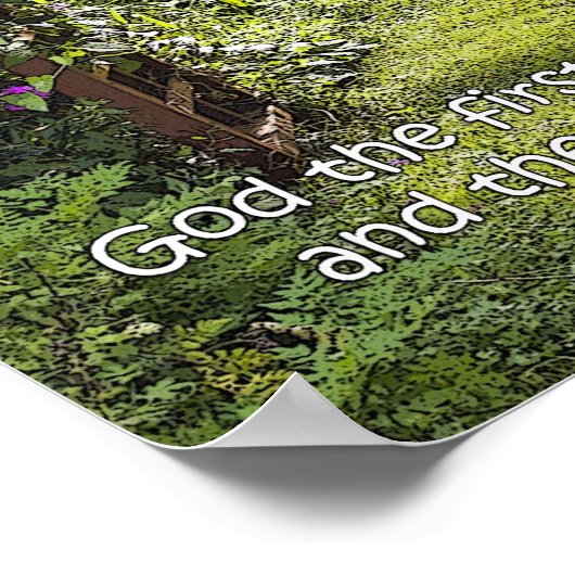 Poster du jardin (Coin)