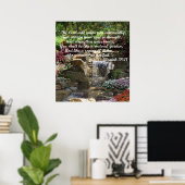 Poster du jardin arrosé (Bureau à domicile)