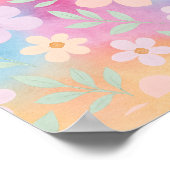 Poster du Jardin de Fleur Pastel Whimsical (Coin)