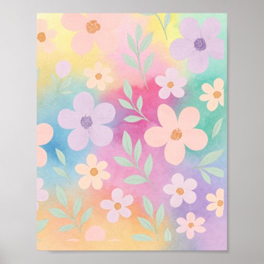 Poster du Jardin de Fleur Pastel Whimsical (Devant)