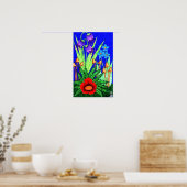 Poster du jardin de fleurs (Cuisine)