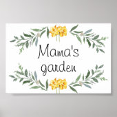 Poster du jardin de maman (Devant)