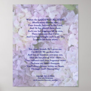 Poster du jardin de mon coeur Hydr
