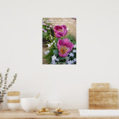 Poster du jardin de printemps Tulip rose Little Th (Cuisine)