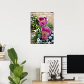 Poster du jardin de printemps Tulip rose Little Th (Bureau à domicile)
