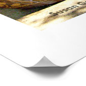 Poster du jardin du banc de parc (Coin)