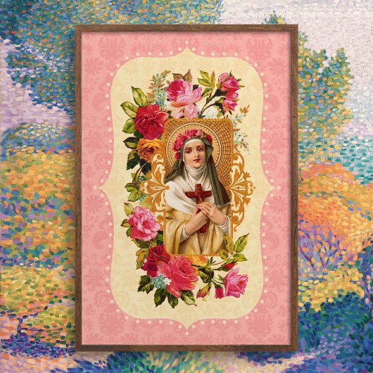 Poster du Jardin Saint Rose en rose