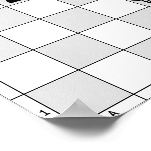 Poster du jeu d'échecs deux (Coin)