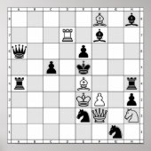 Poster du jeu d'échecs deux (Devant)