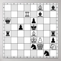 Poster du jeu d'échecs deux