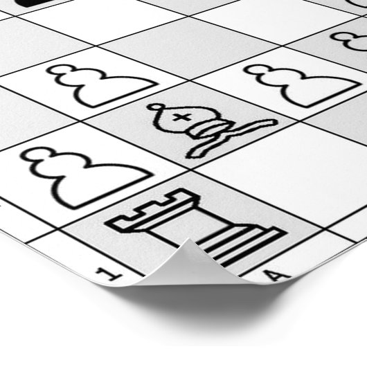 Poster du jeu d'échecs Dix (Coin)