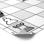 Poster du jeu d'échecs Neuf (Coin)