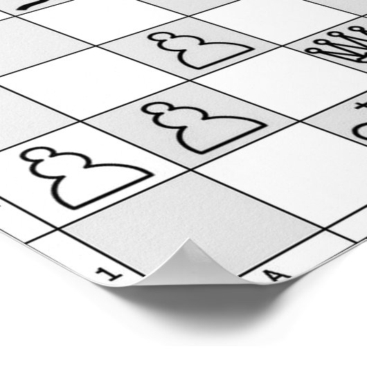 Poster du jeu d'échecs One (Coin)