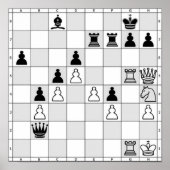 Poster du jeu d'échecs Sept (Devant)