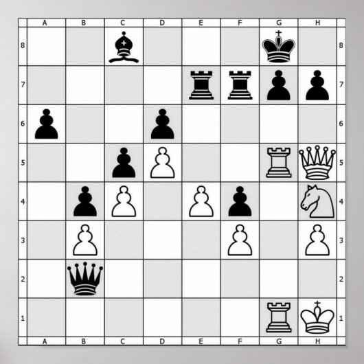 Poster du jeu d'échecs Sept (Devant)