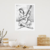 Poster du jeune guitariste (Cuisine)