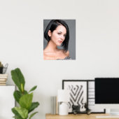 Poster du Jeune Modèle pour Salon des Cheveux (Bureau à domicile)