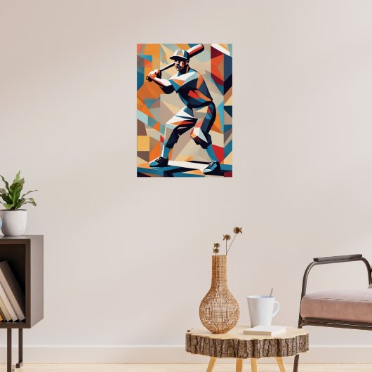 Poster du joueur de baseball (Salon 3)