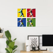 Poster du joueur de basket (Bureau à domicile)