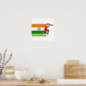 Poster du joueur de cricket indien (Cuisine)