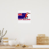 Poster du joueur de cricket néo-zélandais (Cuisine)