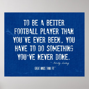 Poster du joueur de football