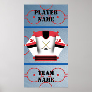 Poster du Joueur de hockey Jersey