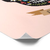 Poster du jour de la mort du crâne de sucre - carr (Coin)