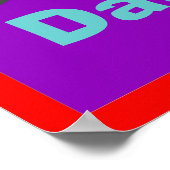 Poster du Jour de la naissance du bébé (Coin)