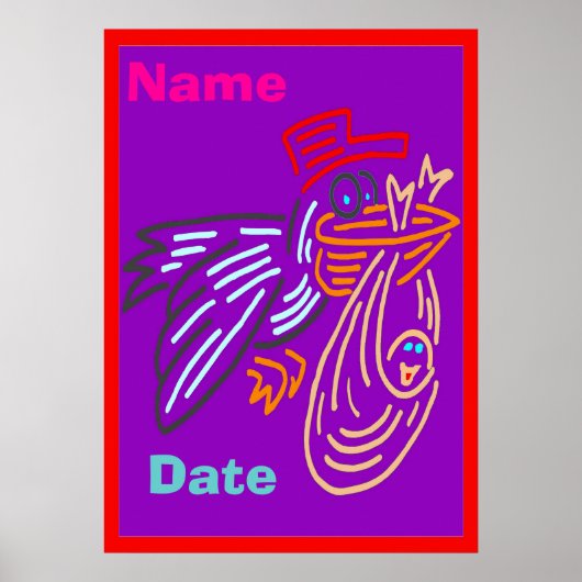 Poster du Jour de la naissance du bébé (Devant)