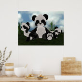 Poster du jour ensoleillé de Panda Bearz (Cuisine)
