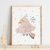 Poster du Jour Joyeux Rose d'Oiseau | Impression m