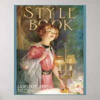 Poster du Journal d'Accueil pour dames vintage