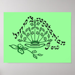 Poster du juif de légumes