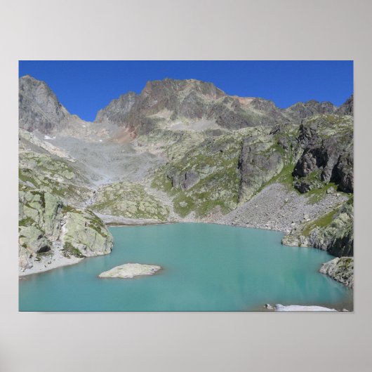Poster du Lac Blanc Alpes Françaises (Devant)