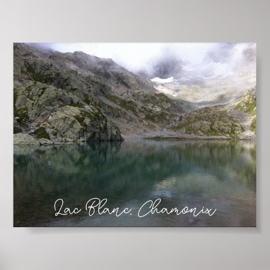 Poster du Lac Blanc, Chamonix (Devant)