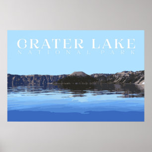 Poster du lac Crater, parc national Imprimer