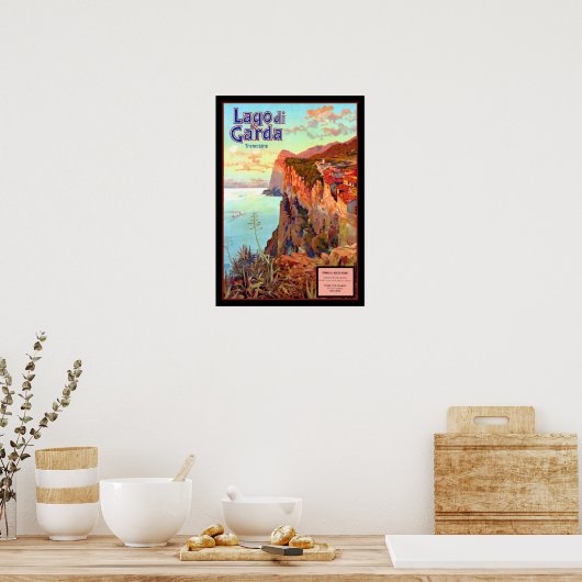 Poster du lac de Garde (Cuisine)