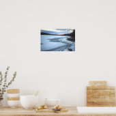 Poster du lac gelé avec des rochers (Cuisine)