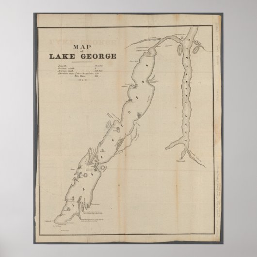 Poster du lac George (Devant)