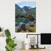 Poster du lac Mountain (Bureau à domicile)