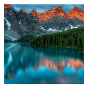 Poster du lac Mountain Blue Gaze
