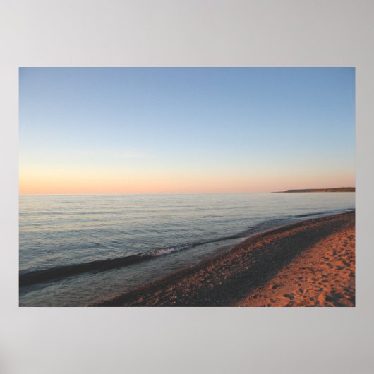 Poster du lac Supérieur Sunset Upper Peninsula (Devant)