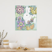 Poster du lapin de la forêt verte (Cuisine)