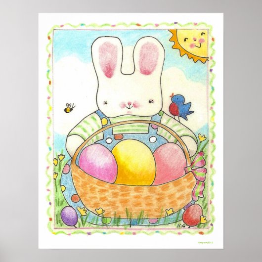 Poster du lapin de Pâques (Devant)