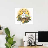 Poster du lapin de Pâques Festival Décor de fête d (Bureau à domicile)